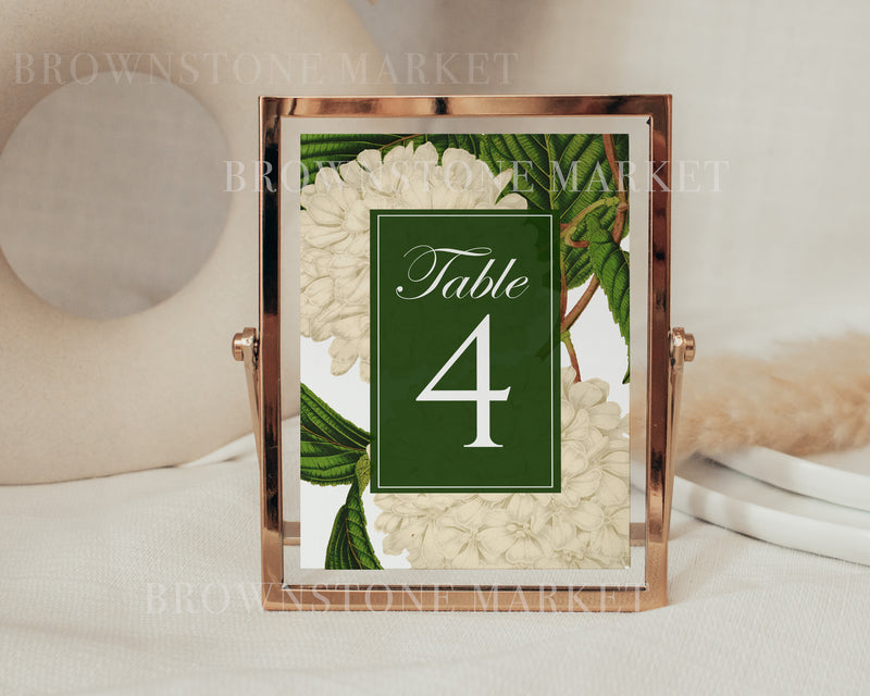 Editable Table Numbers by Brownstone Market