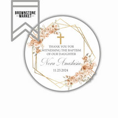 Baptism Shower Labels 20A30