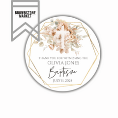 Baptism Shower Labels 20A31