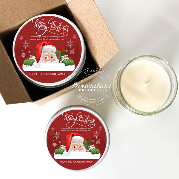Holiday Candle Favor - Christmas Gift- The Brownstone Market | The