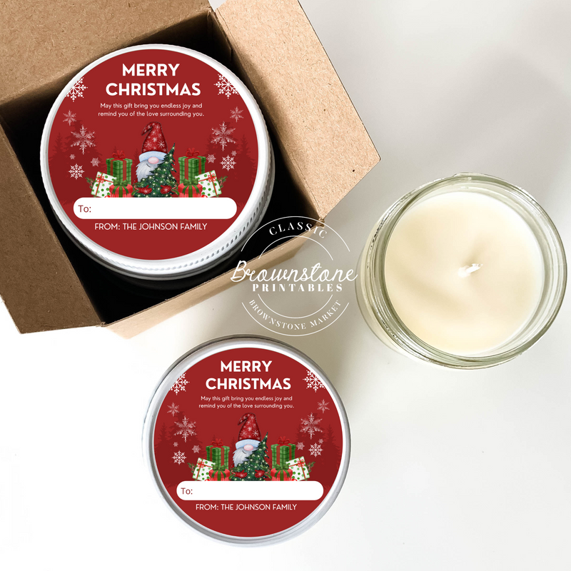 Happy Holiday Scented Candle Gifts | Team Gifts for Christmas Events