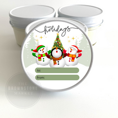 Merry Christmas Candle Party Favors | Custom Holiday Gift Ideas