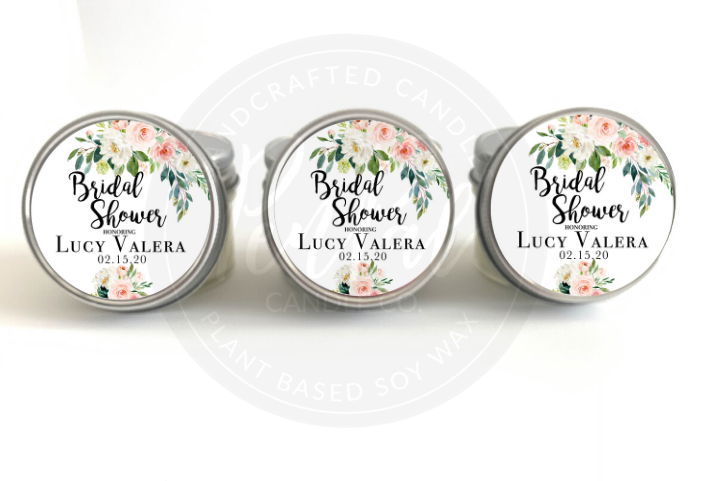 Bridal Shower - Set of 6 - Candle Favors