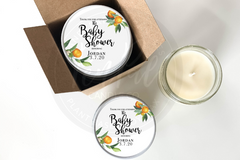 Orange Citrus Baby Shower - Set of 6 - Baby Shower Favors