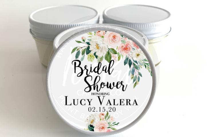 Bridal Shower - Set of 6 - Candle Favors