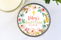 Baptism Favors - Set of 6 - Floral Circle of Love