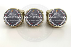 Merry Christmas Bells Holiday Candles