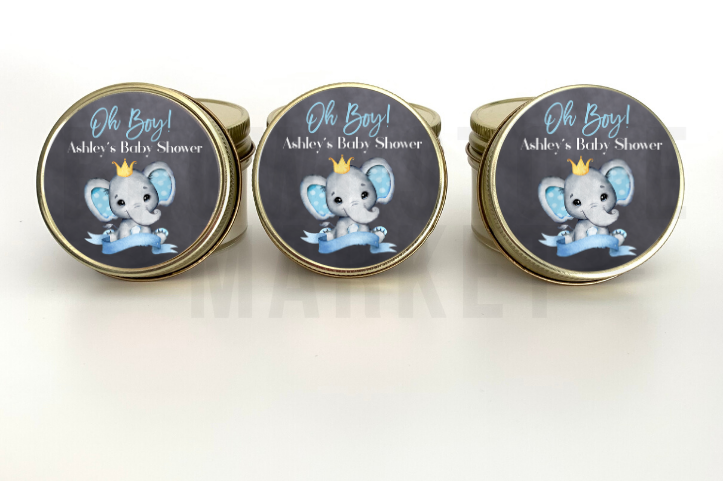 Boy Elephant Baby Shower Favors Brownstone Market The