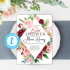 The Brownstone Market Ruby Rose Invitation
