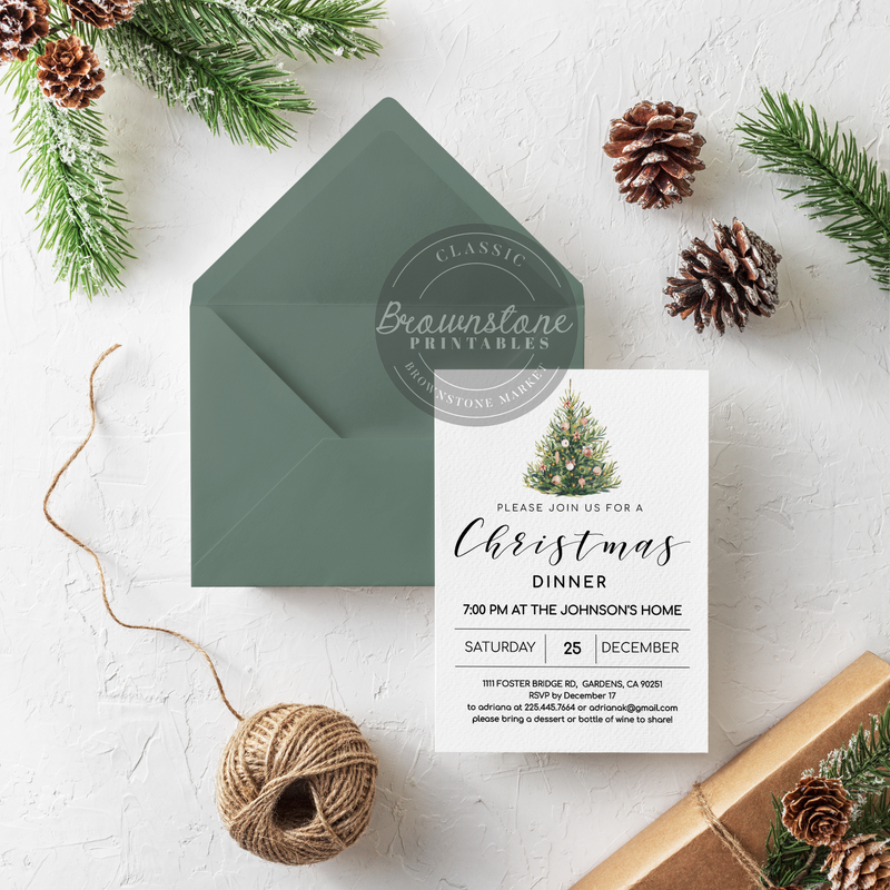 Christmas Home Invite Printable