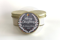 Merry Christmas Bells Holiday Candles