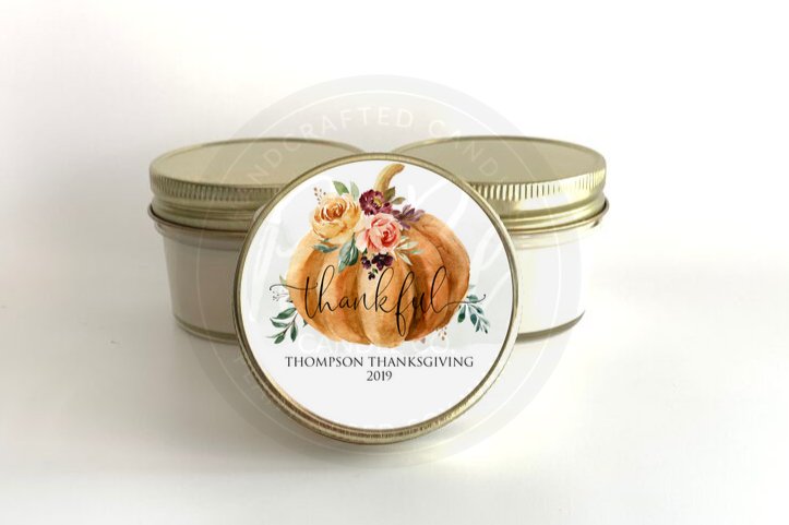 Thankful Holiday Candles