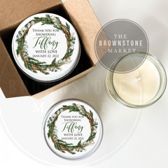 Bridal Shower Favor |  Rustic Wreath II