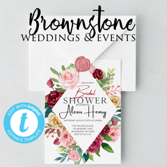 Instant Download Invitations by The Brownstone Market 