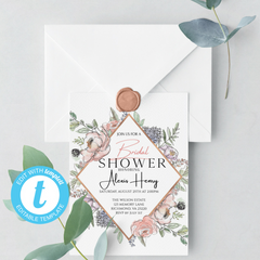 Vintage Bridal Shower Invitation