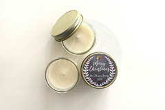 Merry Christmas Bells Holiday Candles