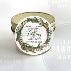 Bridal Shower Favor |  Rustic Wreath II