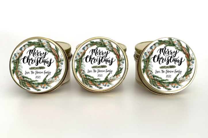 Merry Christmas Candles