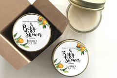 Orange Citrus Baby Shower - Set of 6 - Baby Shower Favors