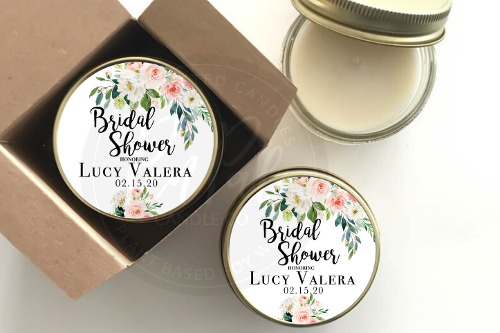 Bridal Shower - Set of 6 - Candle Favors