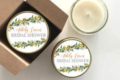 Bridal Shower | Tangerine Wreath