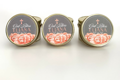 Baptism Favors | God Bless Pink Floral