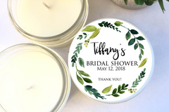 Bridal Shower Favors - Set of 6 - Green Vine Floral