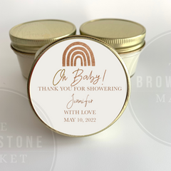 Little Rainbow Baby Shower Favors - Natural Boho