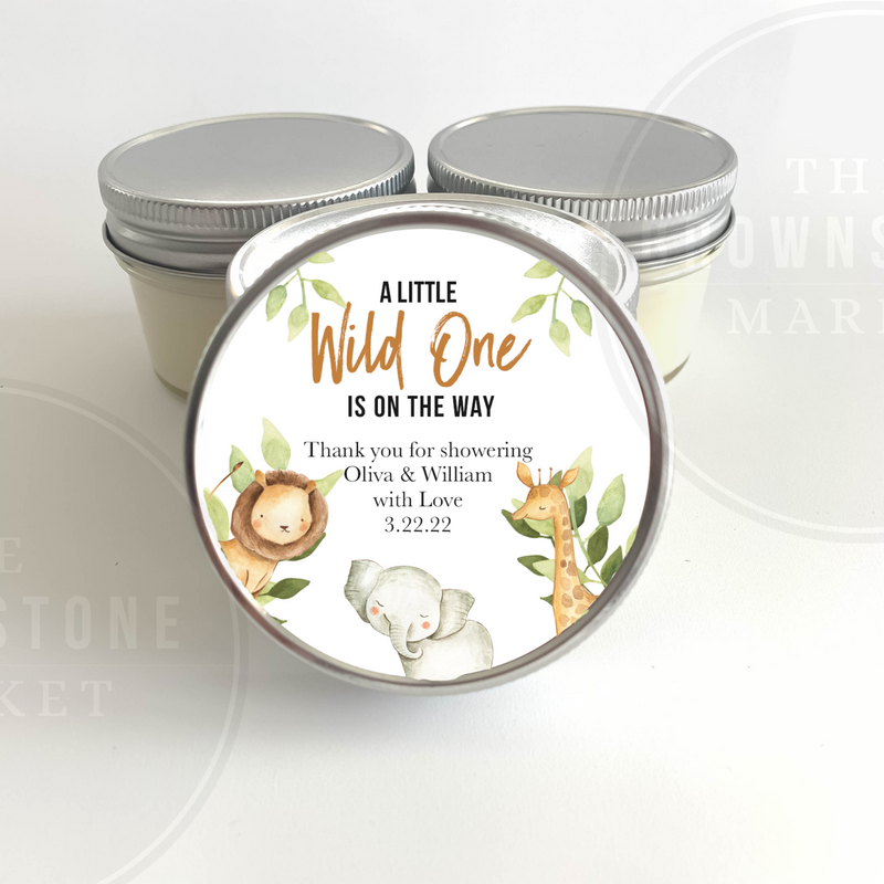 Safari Baby Shower Favor - A Little Wild One The Way