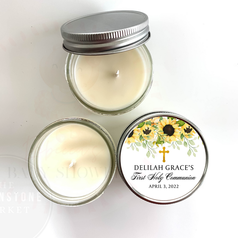 Baptism Candle Favors | First Holy