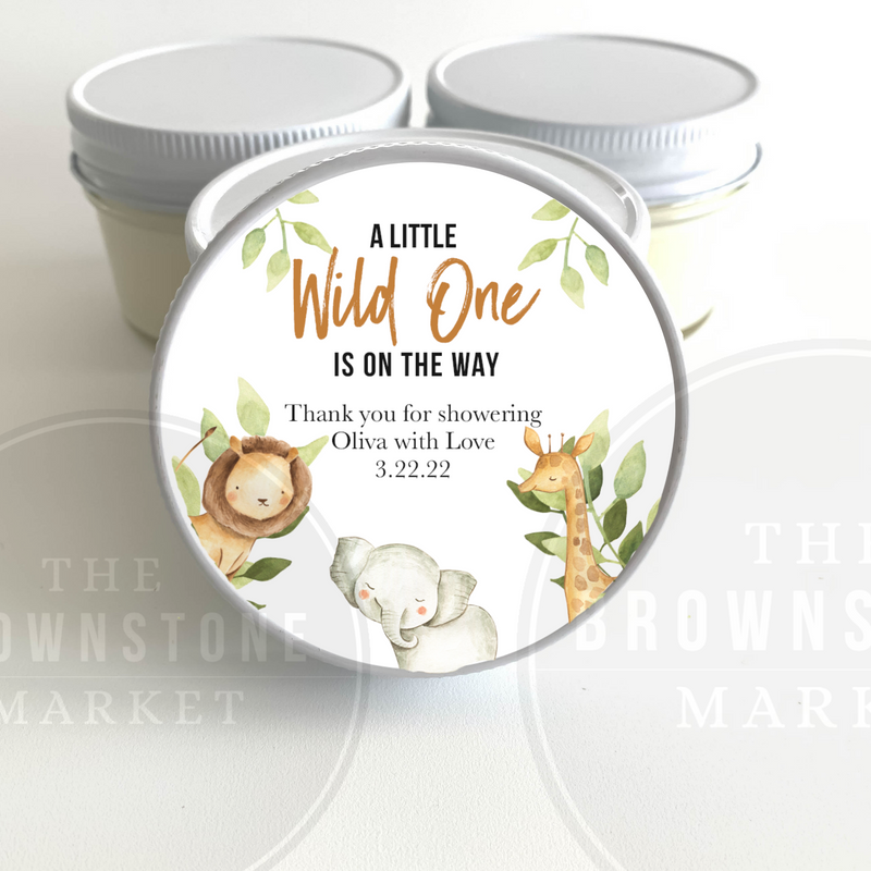 Safari Baby Shower Favor - A Little Wild One The Way