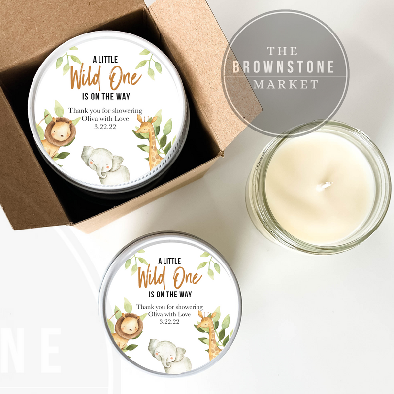 Safari Baby Shower Favor - A Little Wild One The Way