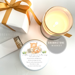 A Little Wild One is on the way - Baby Shower Favor Fox Theme