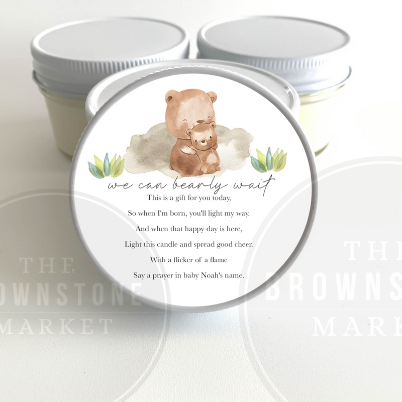Baby Shower - We Can Bearly Wait | Set of 6