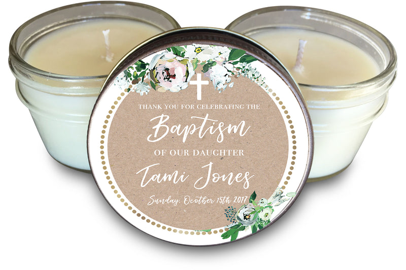 Baptism Favors - Set of 6 - Iris Floral