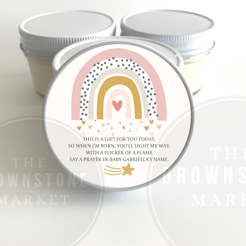Little Rainbow Baby Shower Favors