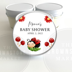 Baby Shower Favors - LadyBug Theme - Set of 6 Candles