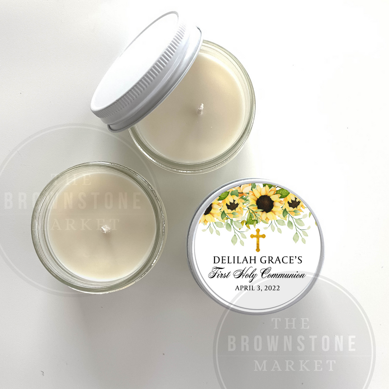 Baptism Candle Favors | First Holy