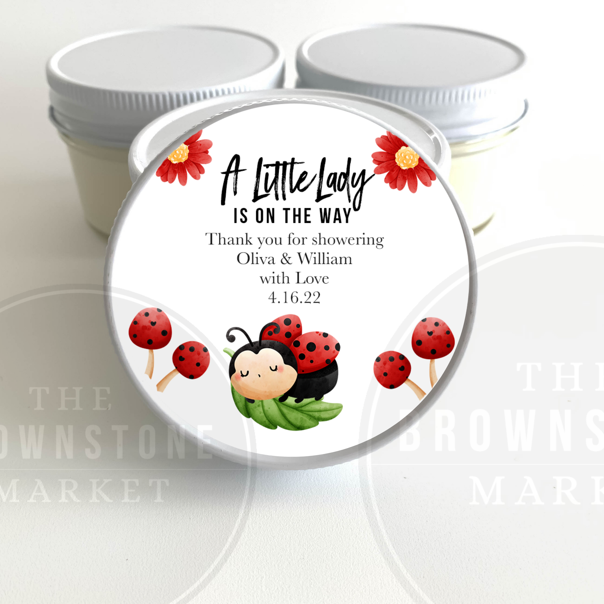 Ladybug baby shower 2024 favors