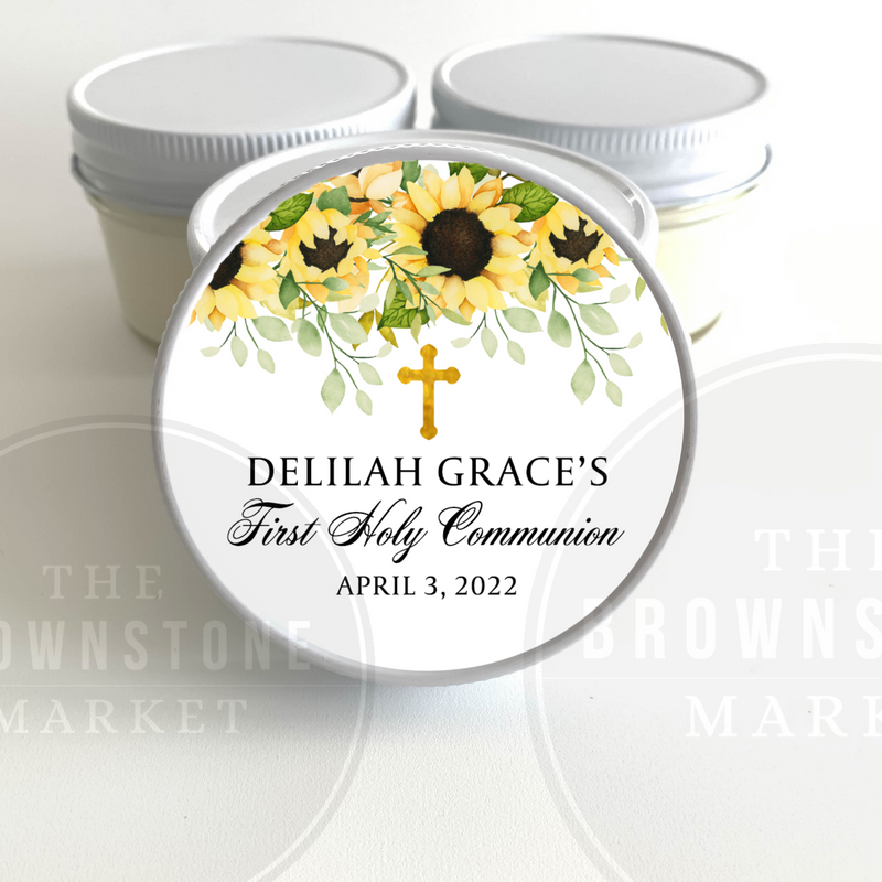 Baptism Candle Favors | First Holy
