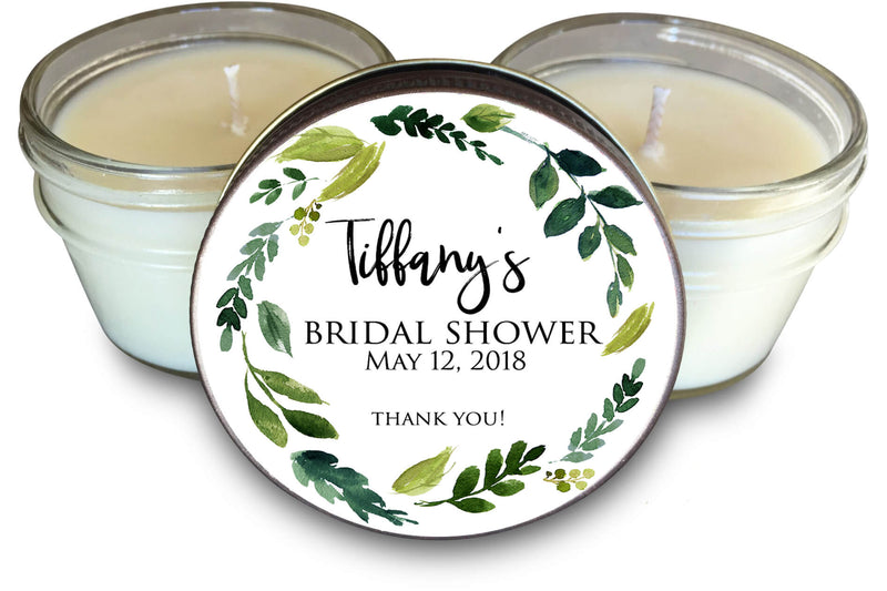 Bridal Shower Favors - Set of 6 - Green Vine Floral