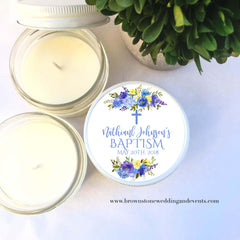 Baptism Favors - Set of 6 - Watercolor Floral I