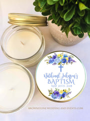 Baptism Favors - Set of 6 - Watercolor Floral I