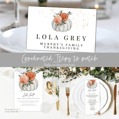 Thanksgiving Editable Invitations - A013