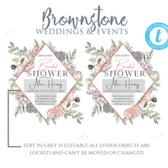 Vintage Bridal Shower Invitation