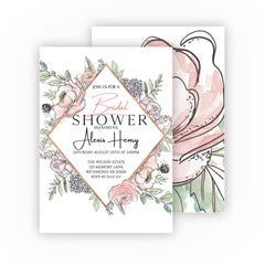 Vintage Bridal Shower Invitation