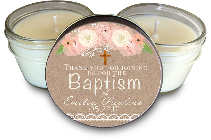 Baptism Favors - Set of 6 - Garden Flowers