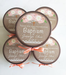 Baptism Favors - Set of 6 - Garden Flowers