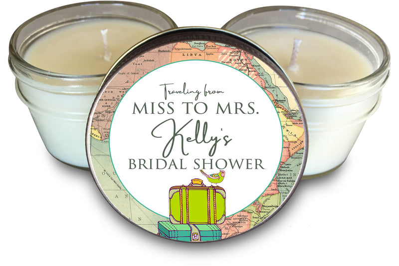 Bridal Shower Favors - Set of 6 - Travel From Miss to Mrs