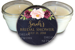 Bridal Shower Favors| Gold & Navy Floral